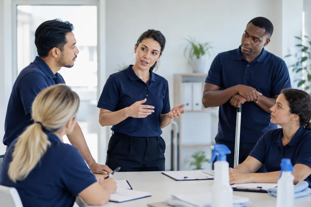 Website team reviewing options
